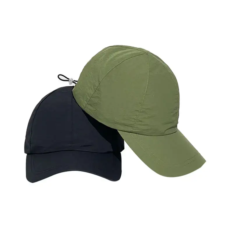 Oem Custom 6 Panel Water Resistant Sports Polyester Nylon Running Quick Dry Cap Hat