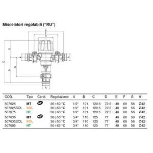 Robinet mélangeur thermostatique réglable Ivar 3/4 pouce M, vannes de remplissage de haute qualité - Product Image 6