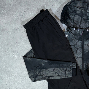 Survêtement coupe-vent en nylon strass imprimé de haute qualité avec bande réfléchissante personnalisable mode unisexe respirant - Product Image 3