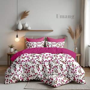 Ensemble de draps de lit en microfibre moderne à motif géométrique de luxe, taille Queen, avec garnissage en polyester, doux et 2 taies d'oreiller - Product Image 1