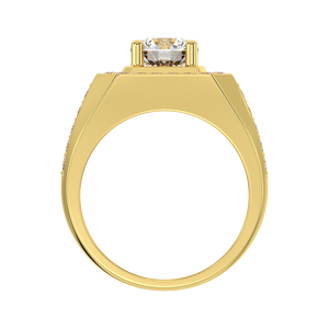 Haute qualité mode hommes anneaux or 10K couleur jaune zircon cubique pierre usine en gros Vietnam fabricant - Product Image 4
