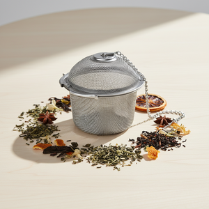Hot Sale Premium-Mesh Large-Capacity 3008675L Stainless Steel Reusable Nordic Style <b>Tea</b> <b>Infuser</b> Easy to Use & Clean - Product Image 3