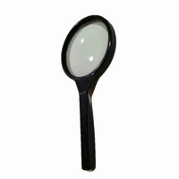 Handheld Optical Glass Lens Magnifier LED Jewelers Loupe for Reading ABS Material for Reading and Magnification