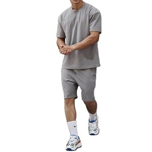 Alta calidad 2023 Fabricante OEM Tallas grandes Casual Cómodo Hombres Camisa de verano y conjuntos cortos Pantalones cortos y camiseta personalizados - Product Image 3
