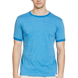 Camiseta sólida con cuello redondo para hombre, camisetas lisas de alta calidad con estampado personalizado para hombre, Camiseta básica, ropa de gimnasio con cuello redondo para hombre, OEM - Product Image 6