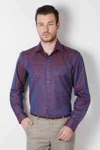 Chemise habillée en coton uni à col ouvert coupe ajustée avec logo personnalisé pour hommes 2023 - Product Image 4