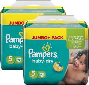 Pampers 1 2 3 4 5 6 - Toutes les tailles de couches Swaddlers, Tailles P-1, P-2, P-3, Nouveau-né, en tissu non tissé, pour bébés, soins pour bébés, imprimées, 5 ans - Product Image 4