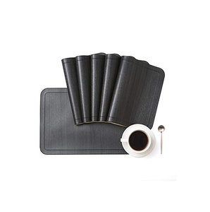 Vente en gros de tapis de table en cuir Décoration Écologique Forme carrée Salle à manger napperon et produit Offre Spéciale - Product Image 1