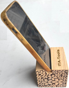 Support de téléphone cube en bois de frêne d'Amérique du Nord ITA Tools ODM 75x75x75mm sans batterie, fabriqué à Taïwan - Product Image 4