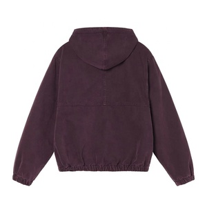 Chaqueta DE TRABAJO lavada de lona con capucha transpirable de alta resistencia, venta al por mayor, ropa de calle para exteriores, ropa de talla grande, chaqueta de trabajo - Product Image 2