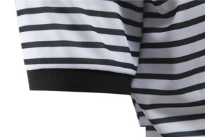 Brand New Spring Summer Short Sleeve <b>T</b> <b>Shirts</b> <b>Black</b> and White Stripes Polo <b>Shirt</b> Men Social Business Casual Sweatshirt Clothes - Product Image 5