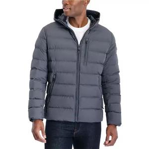 Servicio OEM al por Mayor, Chaqueta Acolchada con Capucha de Diseño Personalizado para Hombre, Estilo Urbano, Cuello Alto, Ropa de Invierno de Alta Calidad - Product Image 5