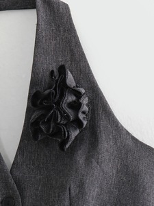 2025 Outono Novas Roupas Femininas Estilo Europeu E Americano Moda Mistura Terno Jaqueta Vest Calças Três Peças Set - Product Image 6