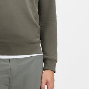 Sweat-shirt pour homme en matière respirante et confortable avec logo personnalisé, manches longues, col zippé, design à prix avantageux - Product Image 4