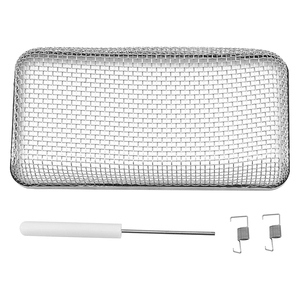 Plateau en treillis métallique chirurgical en acier inoxydable professionnel, utilisation hospitalière pour les instruments médicaux et de santé - Product Image 1