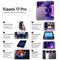 Xiaomi 17 Pro 5G Original, Teléfono Inteligente con Pantalla Dual AMOLED, Snapdragon 8 Elite Gen 5, Batería de 6300 mAh, Carga Rápida de 100 W