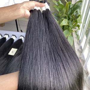 Pelo de templo indio sin procesar, cabello Remy virgen con cutícula alineada, vendedor de cabello indio sin procesar, precio al por mayor - Product Image 3
