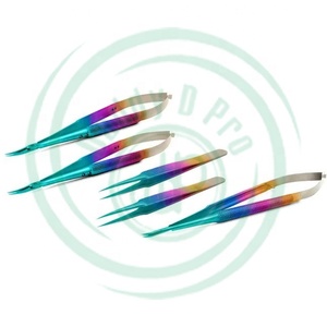 Mưa Bow Màu sắc Micro forceps Set thép không gỉ siêu microsurgery cụ 5-mảnh cơ sở của các công cụ phẫu thuật CE ISO13485 - Product Image 2