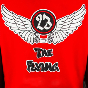 Wholesale Men's Varsity Jackets <b>Red</b> <b>Wool</b> Body Leather Sleeve Fashionable Embroidery Logo Lettermen Baseball Varsity Jacket - Product Image 5