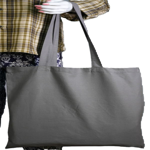 Sacs fourre-tout écologiques en coton et polyester personnalisés de grande capacité Sacs à bandoulière durables recyclés Supermarché Nouveau - Product Image 2