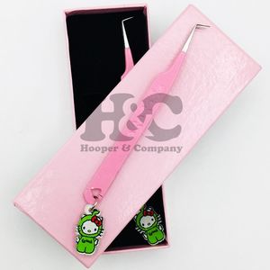 Pince à épiler Hello Kitty, pince à cils, pince à épiler durable, poignée en forme de cœur, acier inoxydable fin de haute qualité, logo mink - Product Image 4