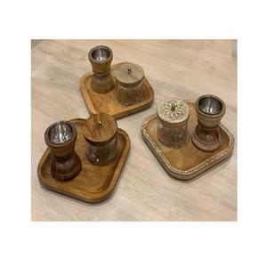 Brûleur d'encens Design attrayant avec boîte et plateau en bois Mabkhar Brûleur Mabkhar de haute qualité pour la décoration de l'hôtel à la maison - Product Image 4