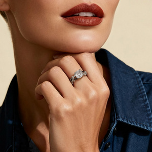 Jeulia Vintage Two Tone Twisted <b>Black</b> Thorn Rose Cut <b>Ring</b> for Children - Product Image 4