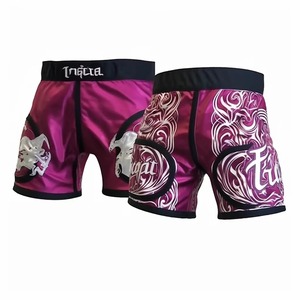 Pantalones cortos de boxeo de último diseño hechos a medida Impresión de alta calidad Uniforme de boxeo profesional Unisex OEM Uniforme con logotipo personalizado - Product Image 3