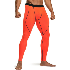 Prix d'usine bas quantité minimale de commande pantalon de compression personnalisé pour hommes, leggings collants de course d'entraînement athlétique à sec frais Leggings athlétiques - Product Image 5