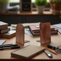 Sujetalibros de Madera Ecológicos para Decoración del Hogar, Organización de Libros, DVD, Carpetas y Cuadernos, Disponibles para Exportación, Precio desde India