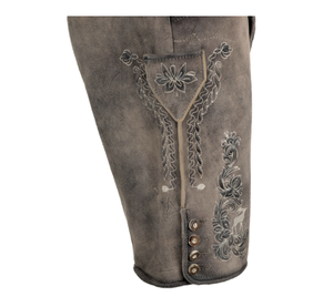 Nouveautés 2025 Hommes élégants Short bavarois traditionnel Oktoberfest Lederhosen daim de chèvre en couleur noire personnalisée - Product Image 3