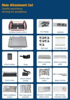Nouvelle télécommande hydraulique sans fil industrielle NOMI NM-018, multi-fréquence, coque en PA66 pour chargeuse sur pneus