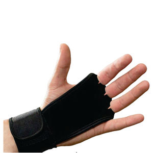 Empuñaduras redondas de cuero de 3 agujeros de alta calidad personalizadas, correas elásticas de 16 pulgadas por 2 pulgadas con cortes especiales en los agujeros para los dedos - Product Image 3