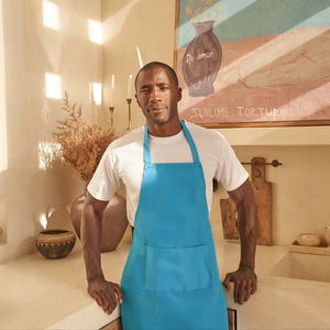 Tablier de cuisine sans manches BEAM 100% polyester, respirant, écologique, en matériau non tissé, poche avant, design simple, résistant à l'humidité - Product Image 1