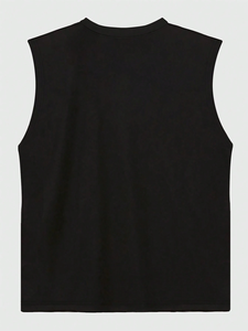 Camisetas de Tirantes para Hombre con Logotipo Personalizado, Estilo Casual Vintage para Gimnasio, Ajuste de Alta Calidad, 100% Algodón, 275 GSM, Transpirables, de Secado Rápido, Cuello Redondo - Product Image 2