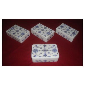 Cajas con incrustaciones de mármol de alta calidad de primera clase con mano de obra apenas fina hecha a mano para fines de regalos de negocios - Product Image 1