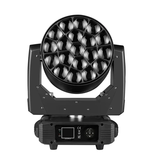 19x40W RGBW LED Wash Moving Head | Motorized Zoom Spot & Beam Effects | DMX512 Control for DJ, Stage, and Wedding Events