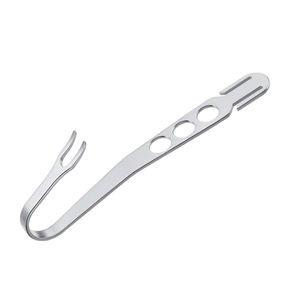 Retractor de rodilla de palanca ósea de alta calidad curvo 180mm 240mm 9 12 punta roma punta en U Hohmann elevador de cirugía ósea - Product Image 4