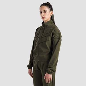 Veste de gymnastique Olive AirFlex Zipper, vêtements de performance haut de gamme - Product Image 3