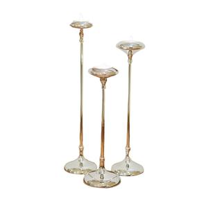 Ensemble de 4 chandeliers plaqué or pour décoration d'hôtel et de table Bougeoir de taille personnalisée avec vernis pour l'artisanat - Product Image 4