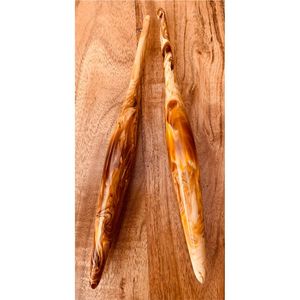 Ensemble d'aiguilles à crocheter ergonomiques en résine, grandes aiguilles à tricoter pour les mains arthritiques |   Aiguille en résine torsadée faite à la main sur mesure - Product Image 1