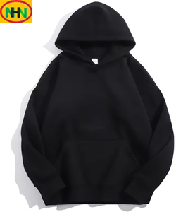 Custom Printed OEM French Terry Double Layer Cotton 330GSM <b>Long</b> Formal Pocket Solid Regular Fit Unisex Winter Heavyweight <b>Hoodie</b> - Product Image 4