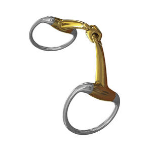 Mèche à bout d'œuf articulée en cuivre, mèche à cheval en acier inoxydable, amure équestre, équipement d'entraînement et d'équitation - Product Image 2