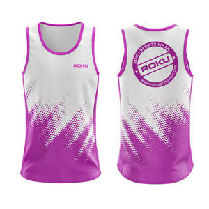 2025 superventas hombres Casual ligero poliéster Spandex camiseta sin mangas transpirable adultos entrenamiento impreso Decoración - Product Image 6