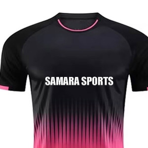 Nuevo uniforme de camiseta de fútbol personalizado con 100% poliéster ligero secado rápido transpirable OEM diseño de logotipo personalizado - Product Image 4