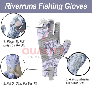 Gants de pêche tout usage avec design évacuant l'humidité, paumes rembourrées et protection contre le vent, adaptés à toutes les conditions de pêche - Product Image 5