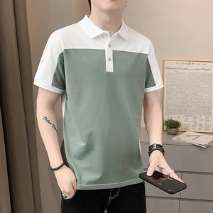 <b>Men's</b> <b>Dress</b> <b>Shirt</b> <b>Men</b> Polos Fiber Stripe Sport <b>Shirt</b> Stretch Regular Fit Short Sleeve Moisture Wicking Dry Outdoor Fashion - Product Image 4