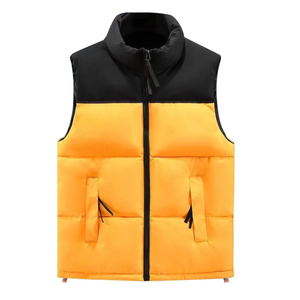 Meilleure vente en gros Veste sans manches à broderie personnalisée pour hommes Veste gilet d'hiver - Product Image 4