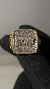 New Design <b>Silver</b> Hip-Hop Jewelry 14K Gold Iced out <b>Ring</b> for <b>Men</b> VVS Moissanite & Diamond Finger <b>Ring</b> Real Hip Hop Style - Product Image 3