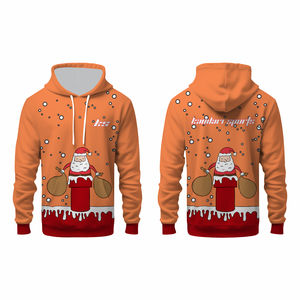 Sweat à capuche pour homme en coton 100% uni, manches régulières, col à capuche, vente chaude d'hiver, décontracté, broderie de basket-ball, poche surdimensionnée - Product Image 1